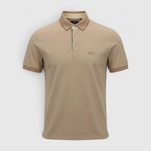 BOSS Ανδρικό Polo Μπλουζάκι Μπεζ / Pre-Owned